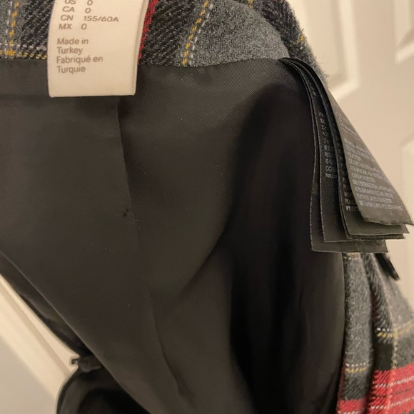 HM Plaid mini skirt size 0 - Picture 7 of 7